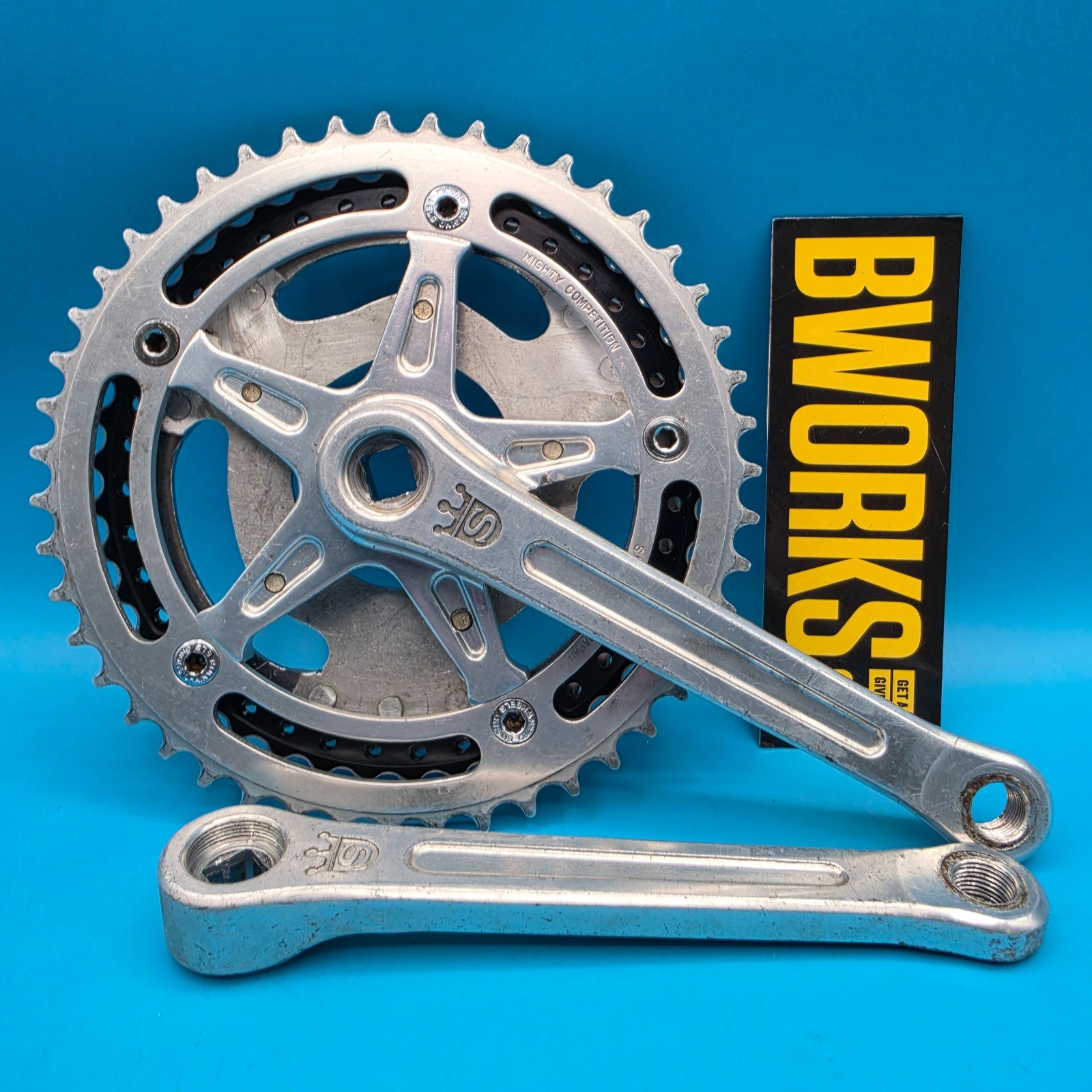 Vintage Sugino Mighty Competition Triple Square Taper Crankset 171mm 47/42/40t