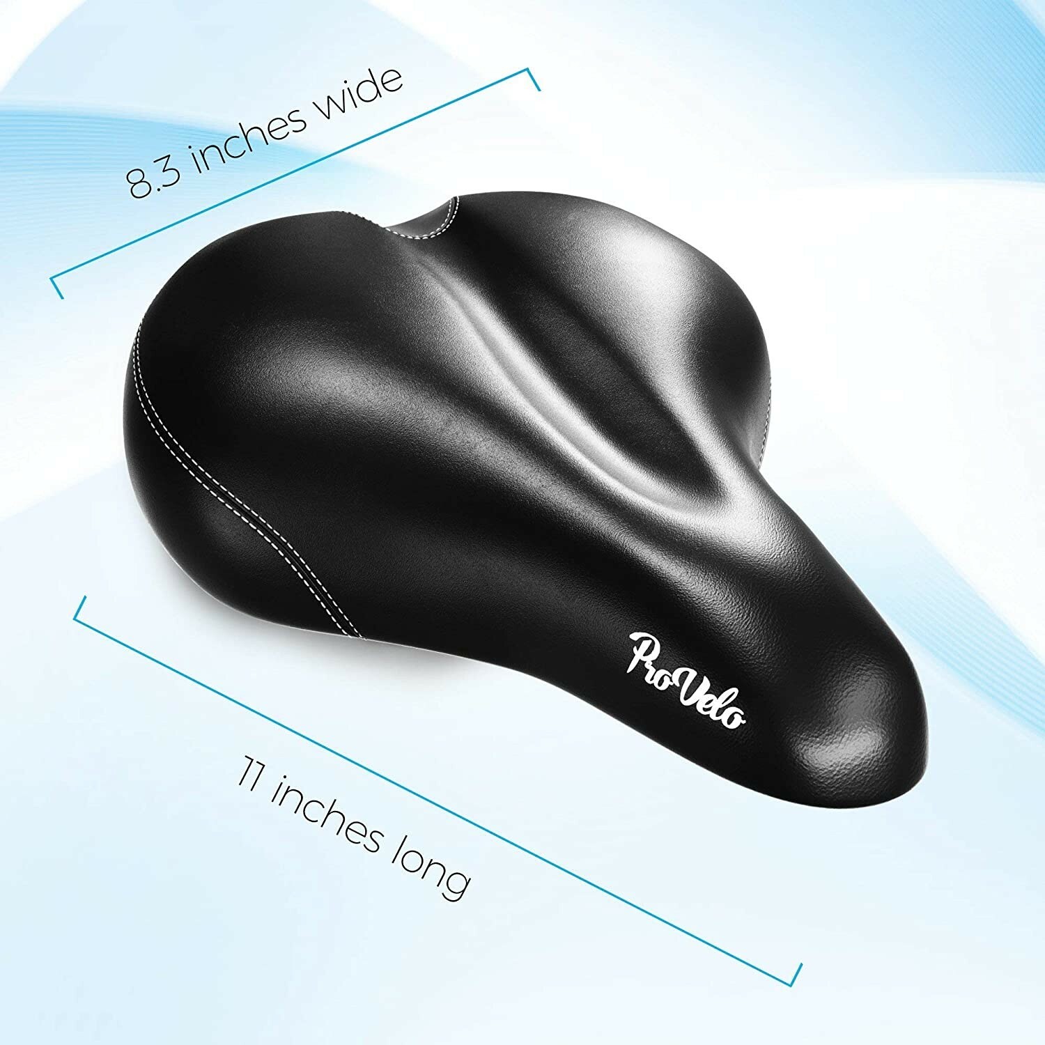 Comfort Bike Seat Men Women – Wide Soft Padded Bicycle Saddle Cushion Cruiser