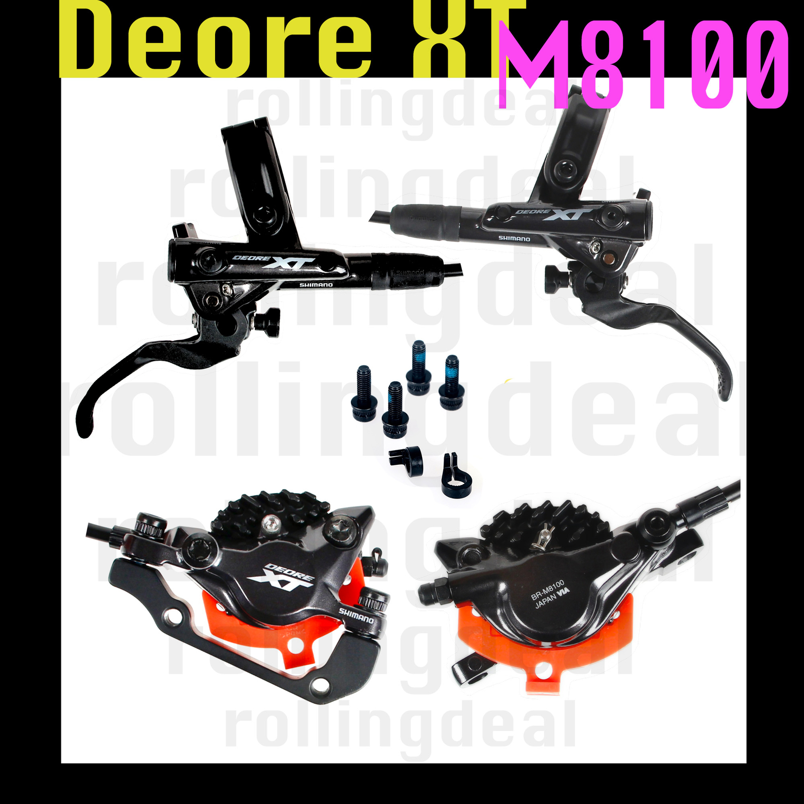 Shimano Deore XT BL-M8100/BR-M8100 2-Pistons Hydraulic Disc Brake J-kit MTB