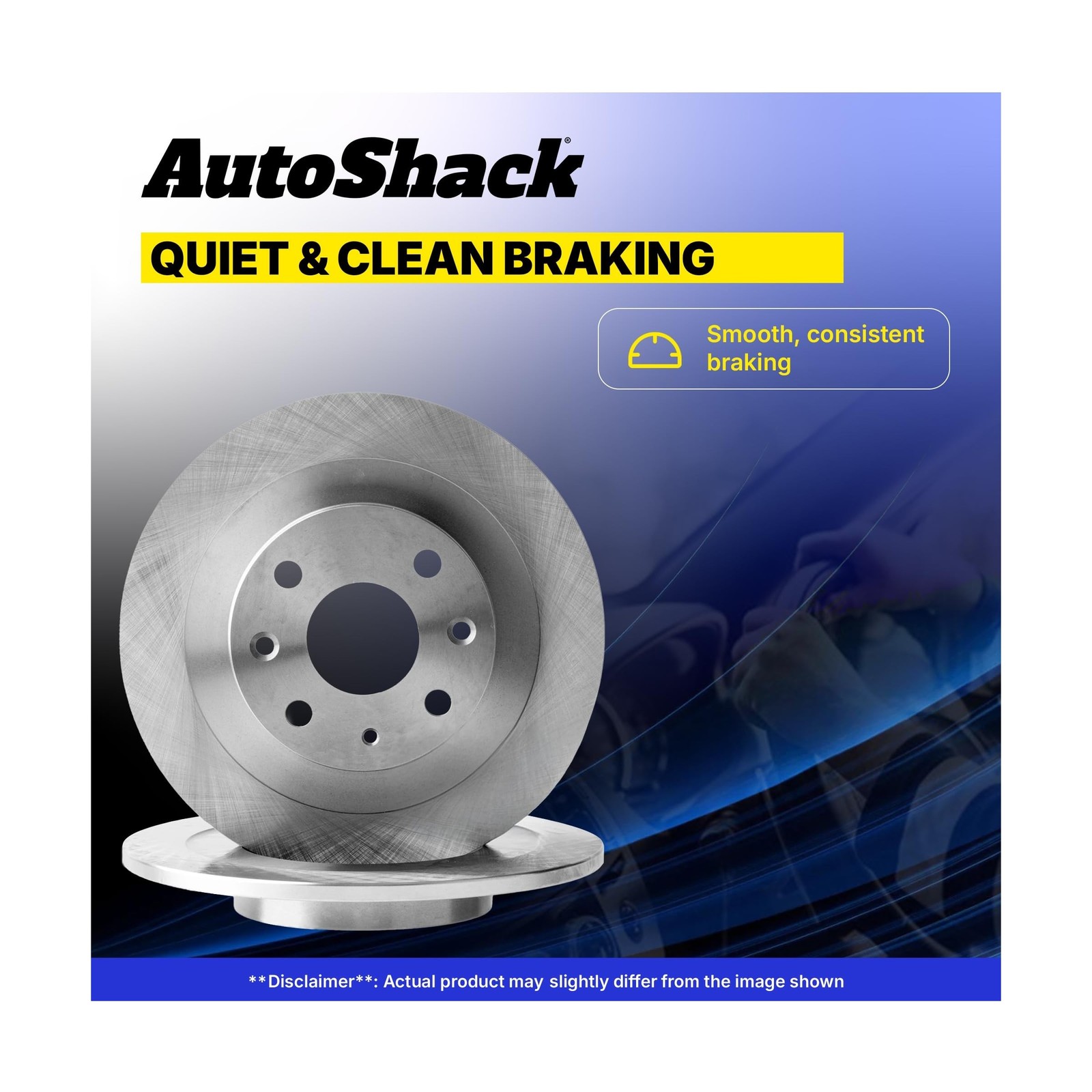 AutoShack Front Brake Rotors for Honda & Acura, Accord 2003-2012 Pilot 2003-2…