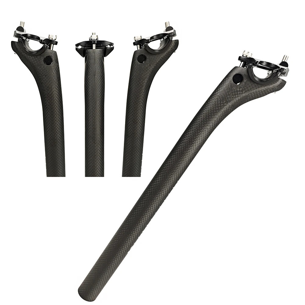Full Carbon Fiber Bicycle Seatpost Road Bike Seat Tube 25.4/27.2/30.8/31.6mm