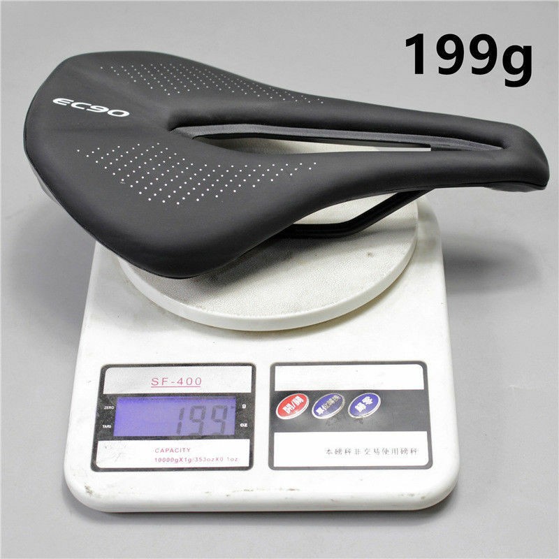 For EC90 MTB Road Bike Gel Leather Saddle Seat Carbon Fiber Seatpost Clamp
