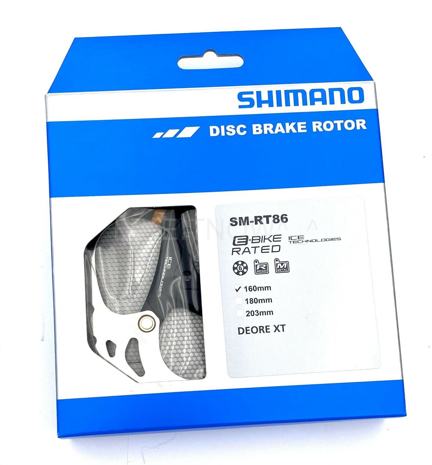 Shimano DEORE XT SM-RT86 160mm,ICE-TECH Bike Disc Brake Rotor 6-Bolt