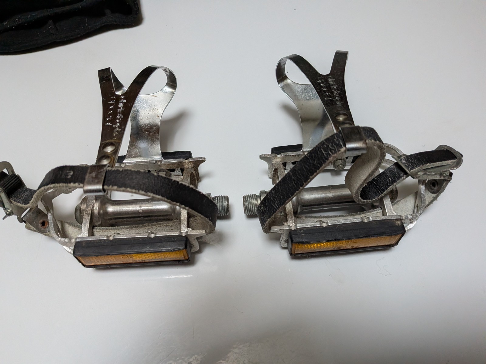 Vintage Bike, Maillard Pedals W/Clips and Straps 1983 Gitane, Made in France