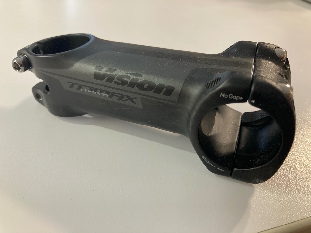 Vision TriMax Carbon OS Stem 90mm Stem Length 31.8mm Bar Clamp 28.6mm Clamp Dia