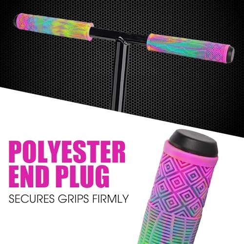 Scooter Grips – Mixed Cool Bike Bicycle Scooter Handlebar Grips | B Rainbow