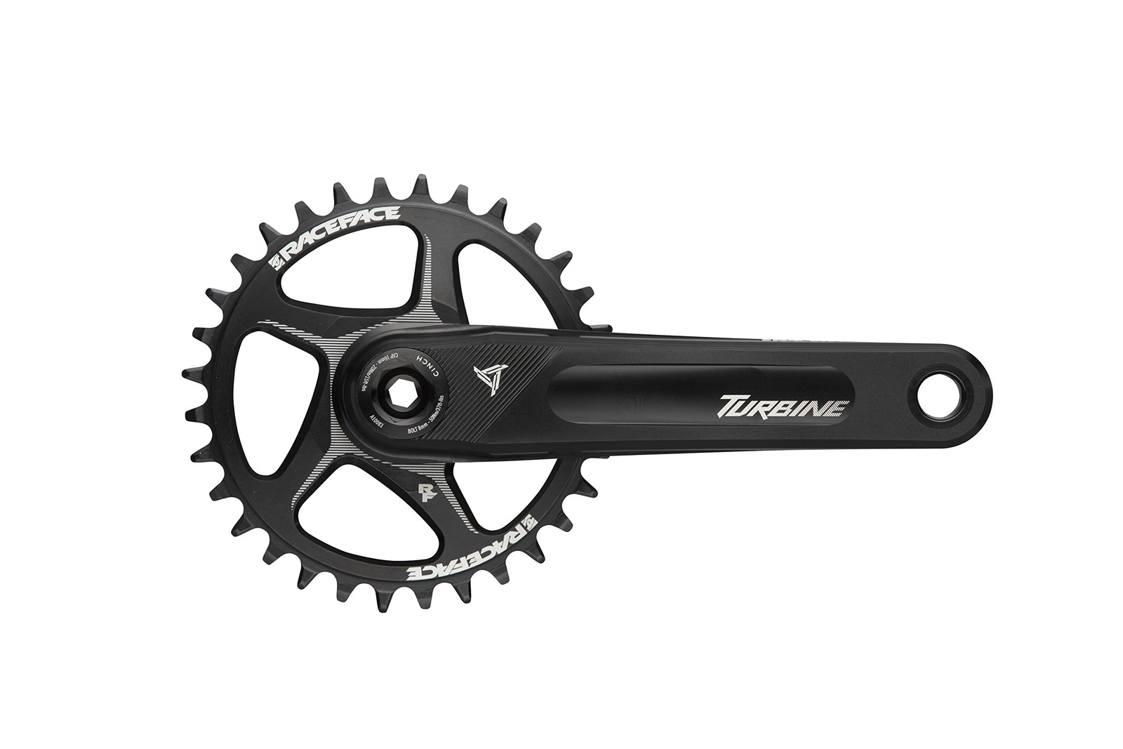 RaceFace Turbine Crankset – 165mm Direct Mount 136mm Spindle with CINCH