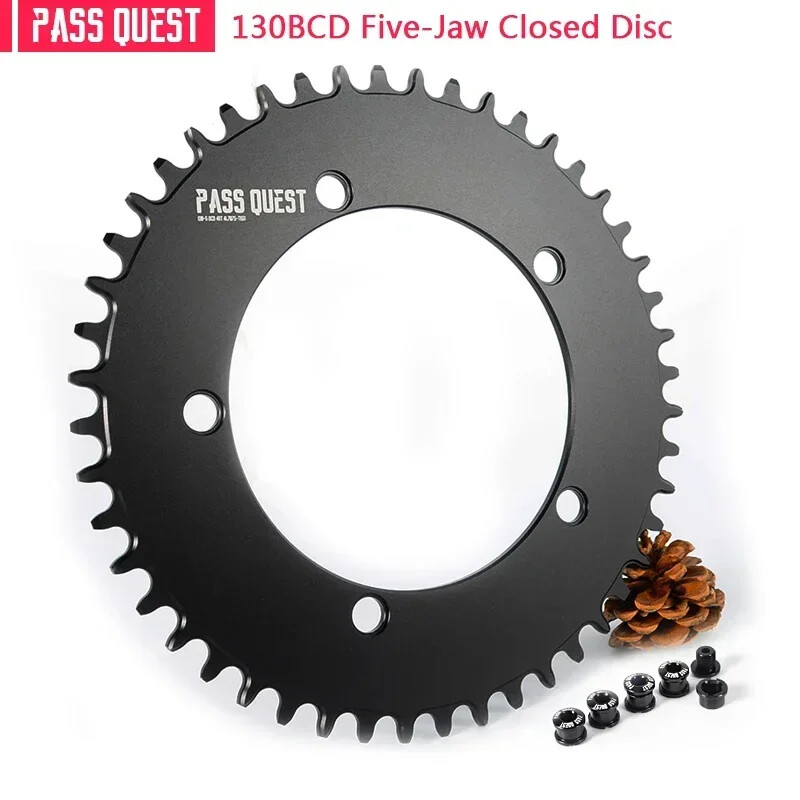 130 Bcd Round/Oval Chainring 42-60T 5 Arms Chain Ring for Bicycle Crankset