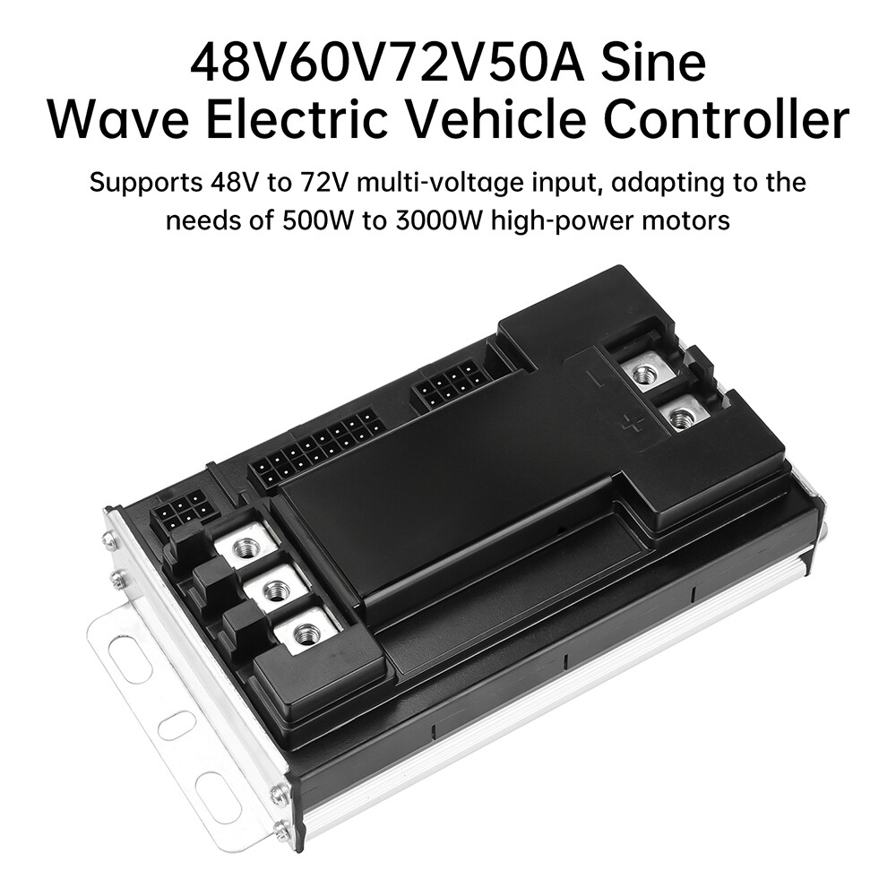 48V60V72V 50A Sine Wave Electric Vehicle Controller Brushless Motor Driver 3000W
