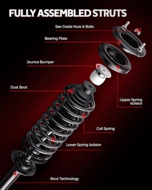 Rear Struts Shock Absorber Complete Assembly Automotive Replacement for Mini