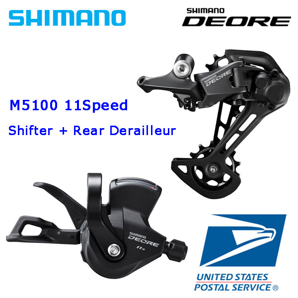NEW Shimano Deore 1×11 Speed M5100 2pcs Rear Derailleur + Right Shifter MTB