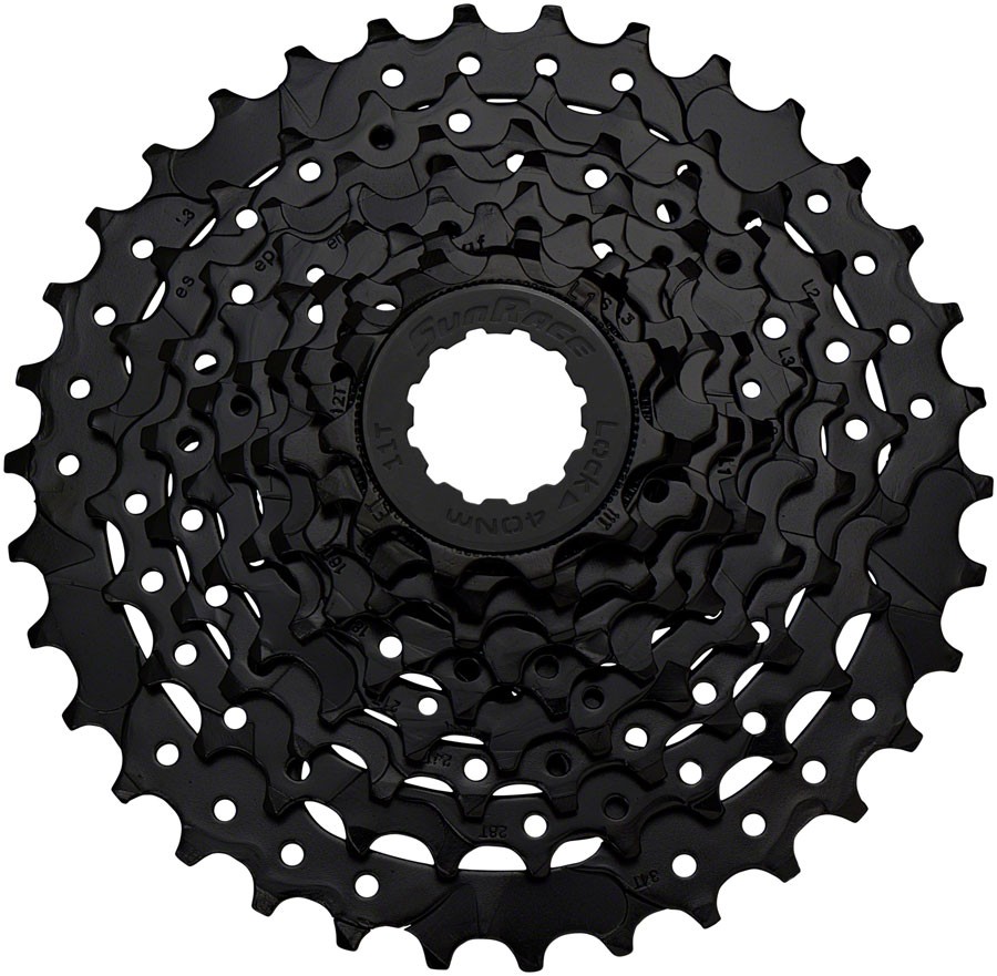 SunRace M90 Cassette – 9-Speed, 11-34t, Black