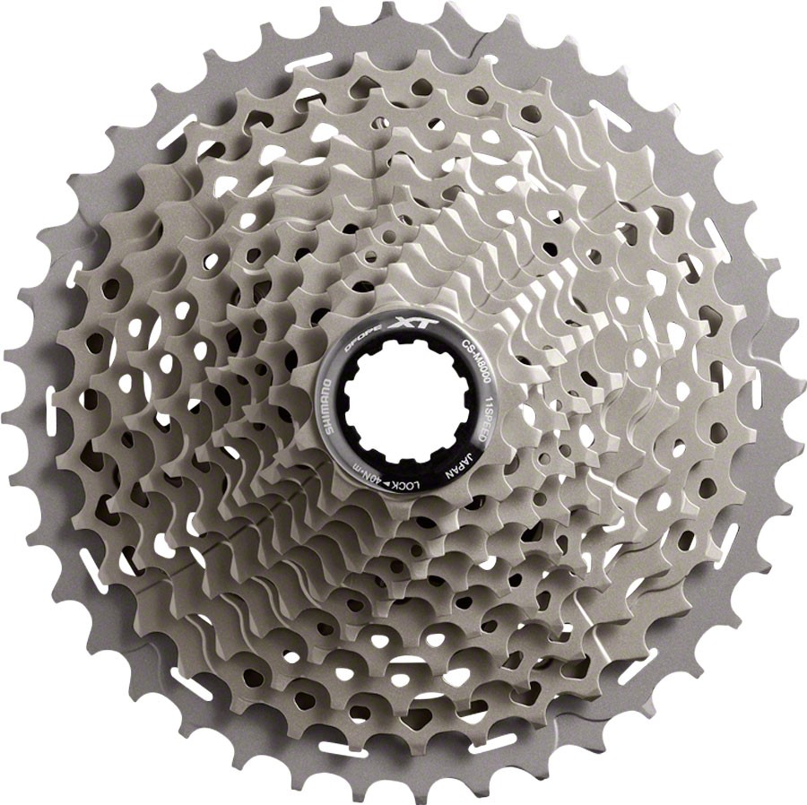 Shimano Deore XT CS-M8000 Cassette – 11 Speed, 11-40t, Gray