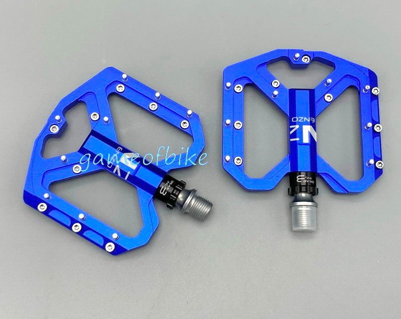 Non-Slip 9/16″ Road Bike Pedal Flat Platform MTB Fixie Bicycle Pedals 3 Bearings