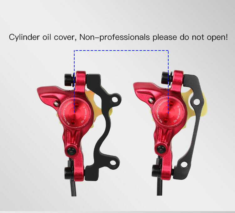 ZOOM HB-875 Hydraulic Disc BrakeXC Bike MTB Front Rear Set Red For SHIMANO