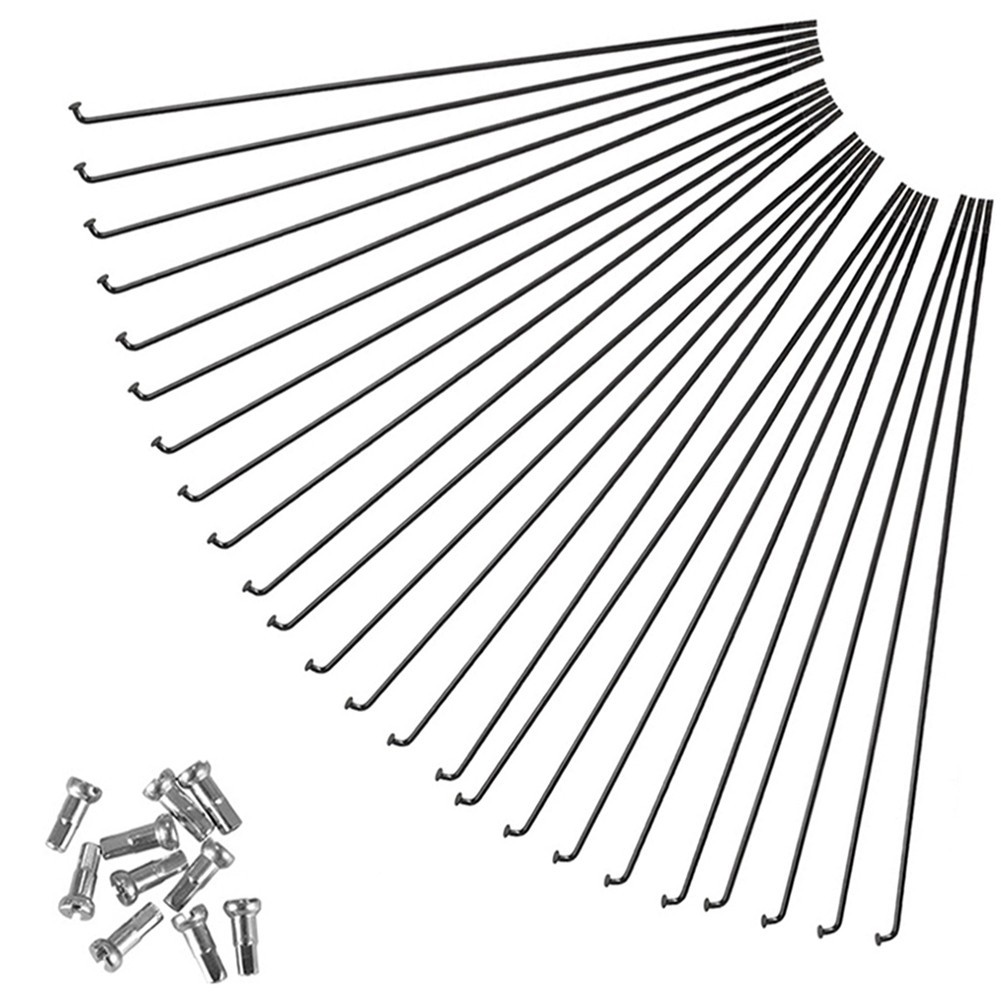Replacement Steel Spokes and Nipples For 275MM for For 27 5 Bikes (24 Pcs)