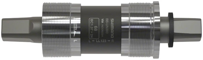 Shimano BB-UN300-K Bottom Bracket – English 68 x 122.5mm Square Taper JIS Silver