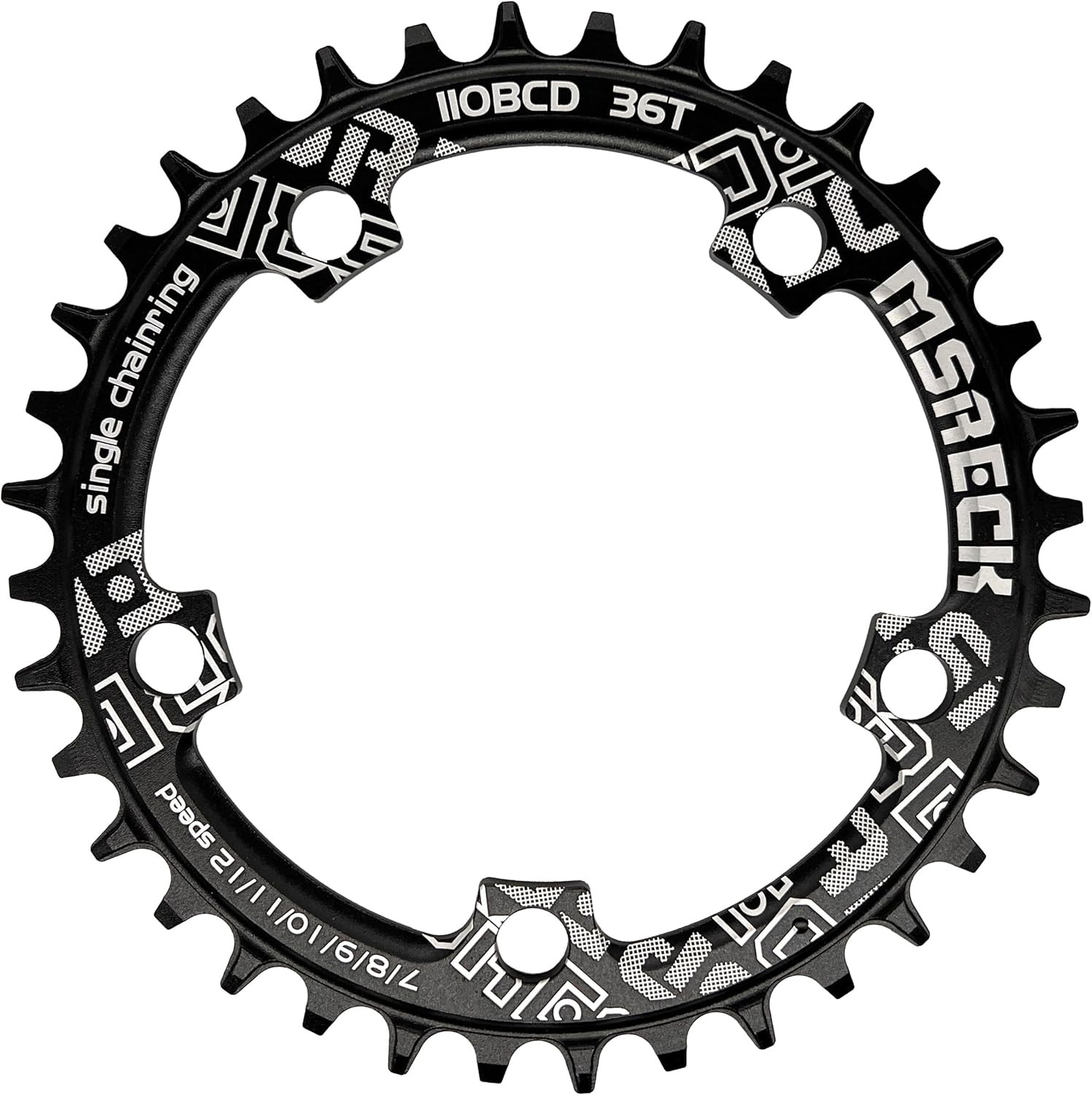 110 BCD Narrow Wide Chainring 36T 38T 40T 42T 44T 46T 48T 50T 52T for 7 to 12 Sp