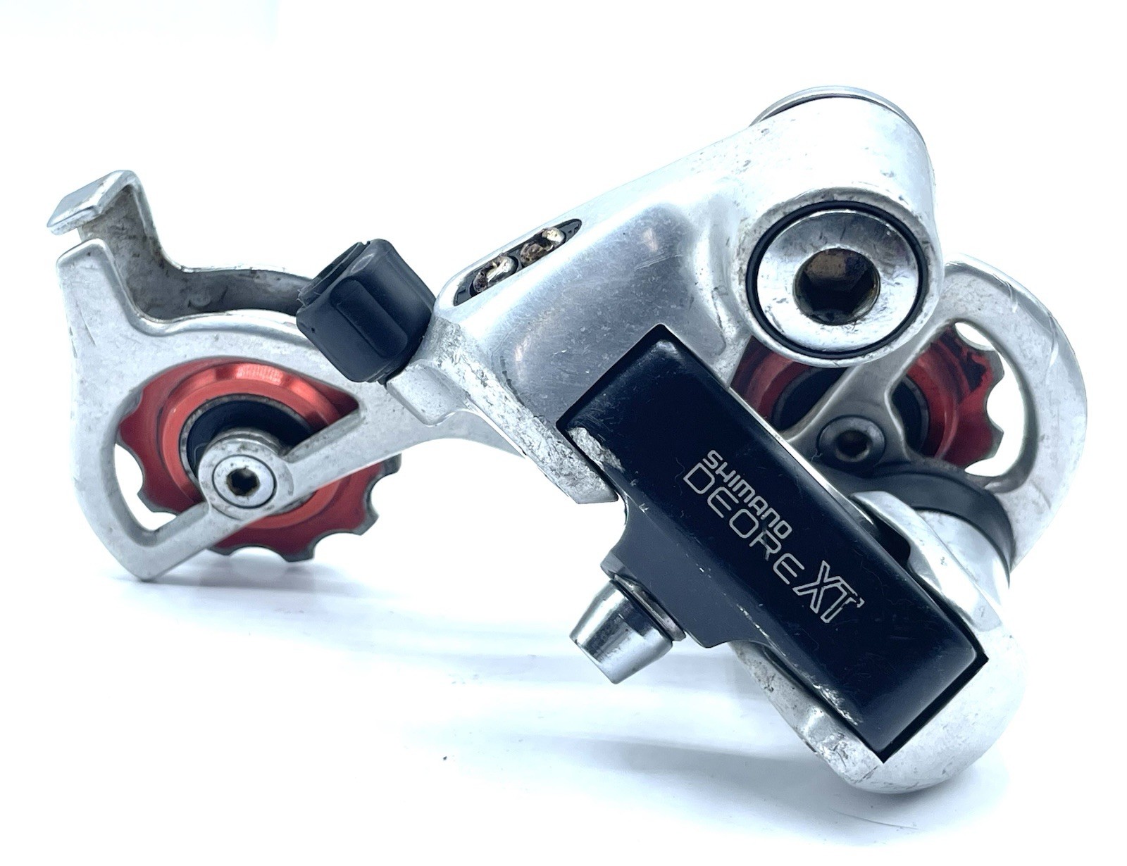 Shimano Deore XT RD-M730 Vintage Mountain Bike Rear Derailleur Bullseye Pulleys