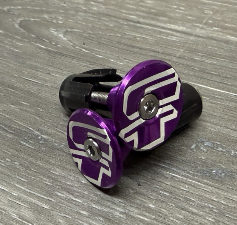 GT Mid School Repop Bicycle Bike Handlebar Bar End Plugs Purple Mountain BMX