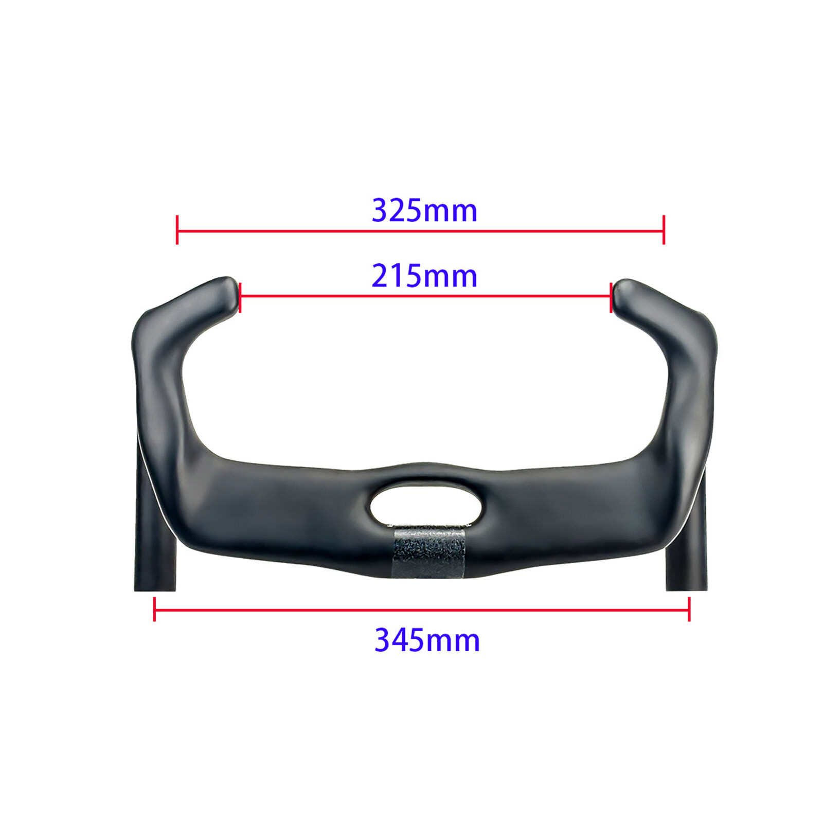 BALUGOE Carbon Fiber Track Cycling Handlebar TT Bike Handle Bar 31.8mm UCI