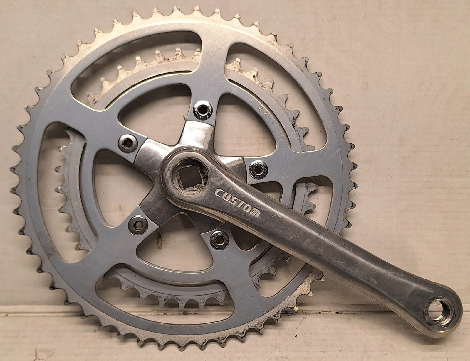 SR Custom Double Square Taper Crankset 170mm 52/40t 5 Bolt 118 BCD