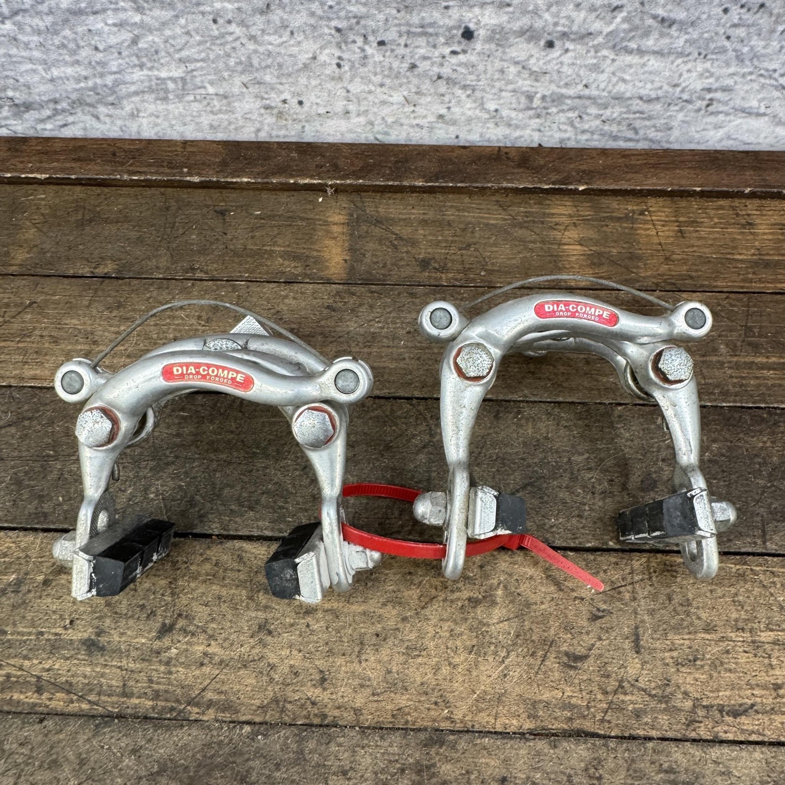 Vintage Dia Compe Center Pull Brake Caliper Set Long Drop Forged Japan