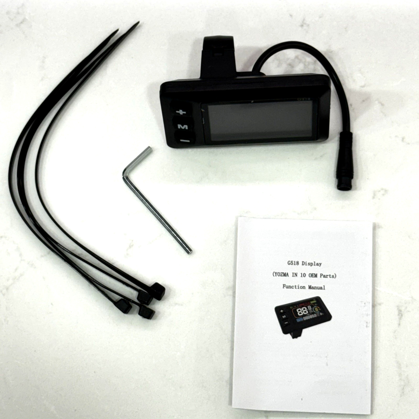 6-Pin G518 LCD Display Screen For Yozma IN10 IN 10 Electric Dirt Bike E-Bike NEW