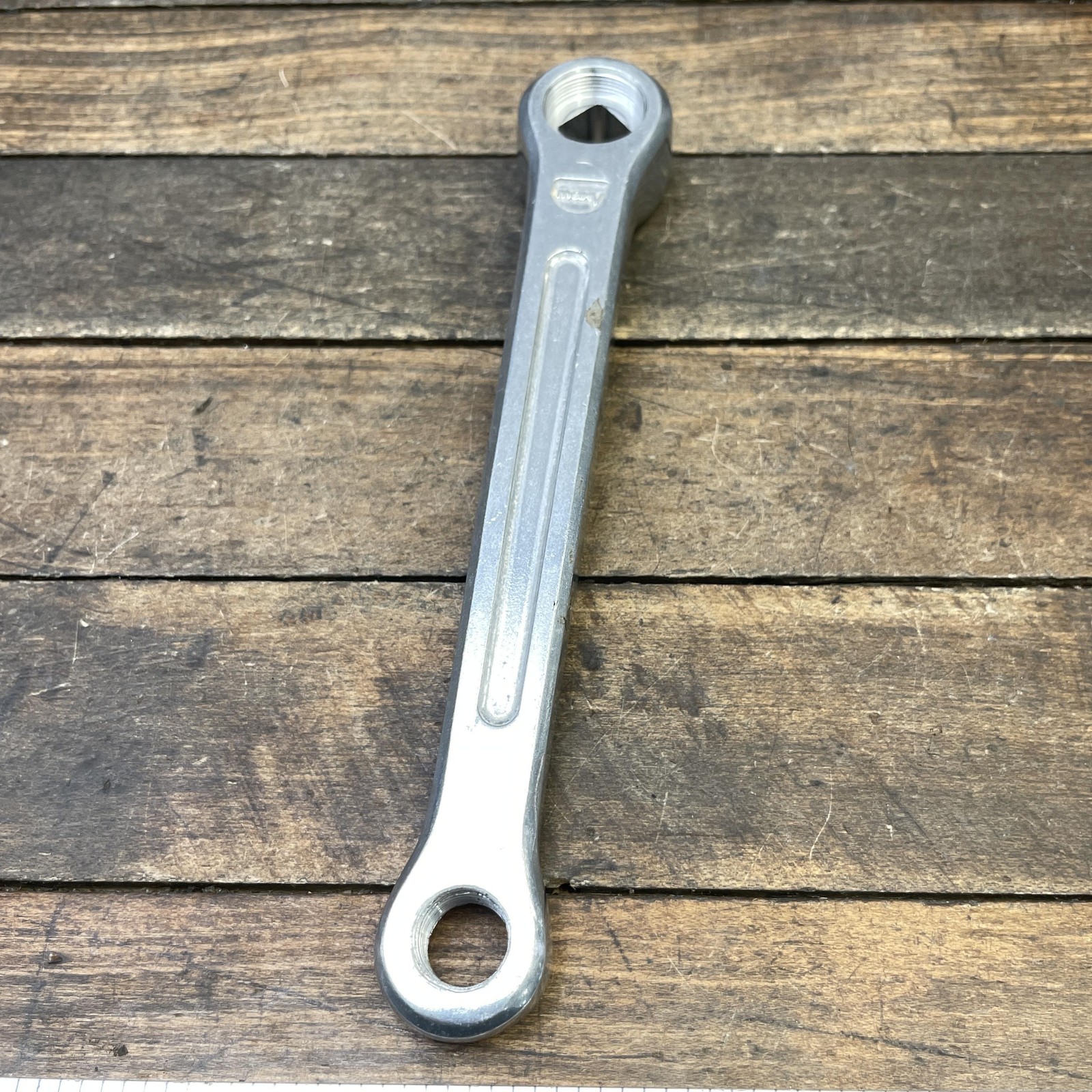 Vintage Maxy 171mm Left Crank Arm 80s BMX Japan Square Taper Silver Forged Alloy