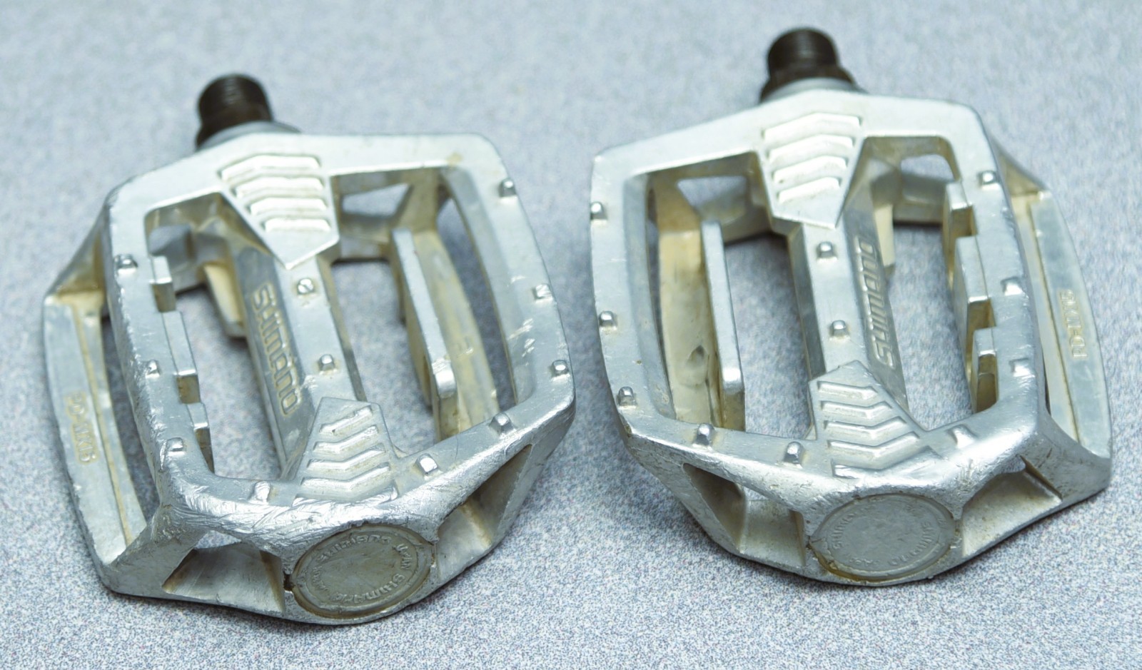 Shimano PD-MX15 Flat/Platform Pedals, silver bmx 9/16″ vintage mtb
