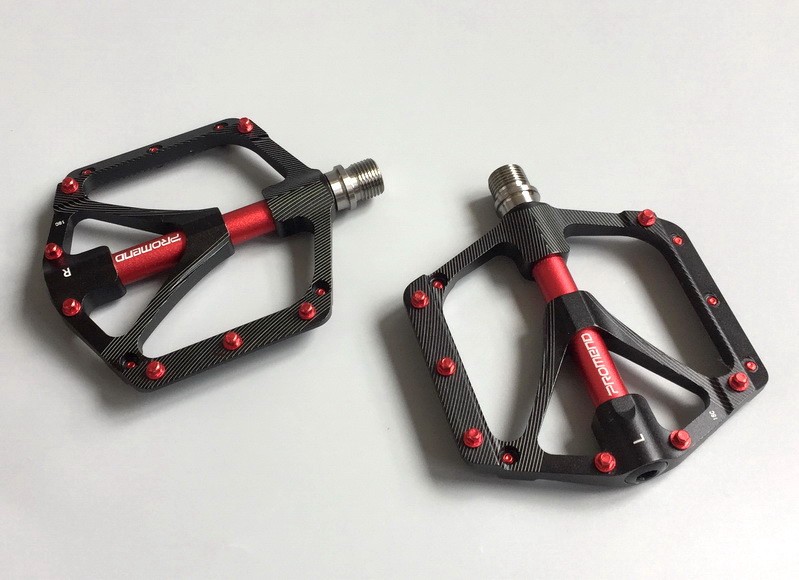 Aluminum titanum axle Road MTB Mountain Bike Bicycle Pedal Flat Pedals 3 Bearing