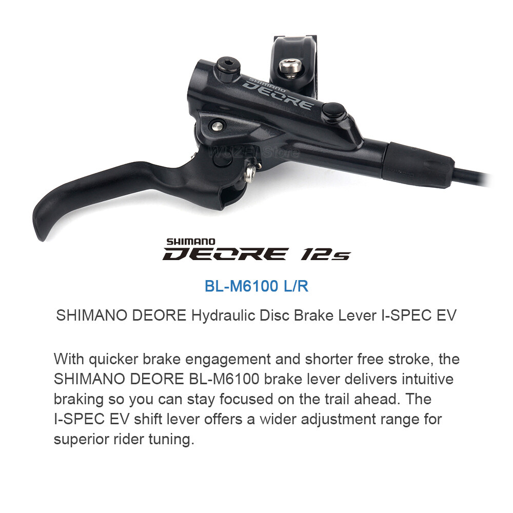 SHIMANO DEORE BR-BL-M6100 Bike MTB Hydraulic Disc Brake 900/1600mm w/RT56 Rotors