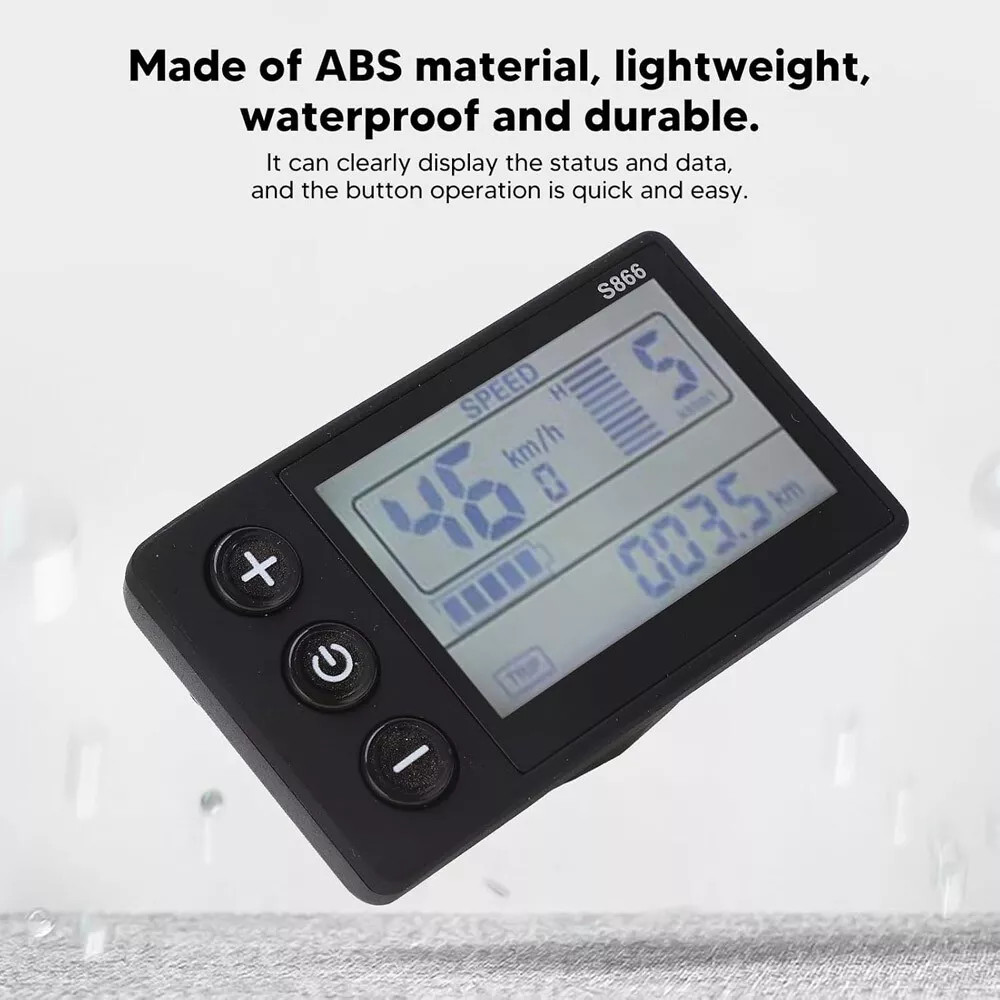 For E-Bike LCD Display 24V/36V/48V Display E-Bicycle MTB Part Electric Bike 2024