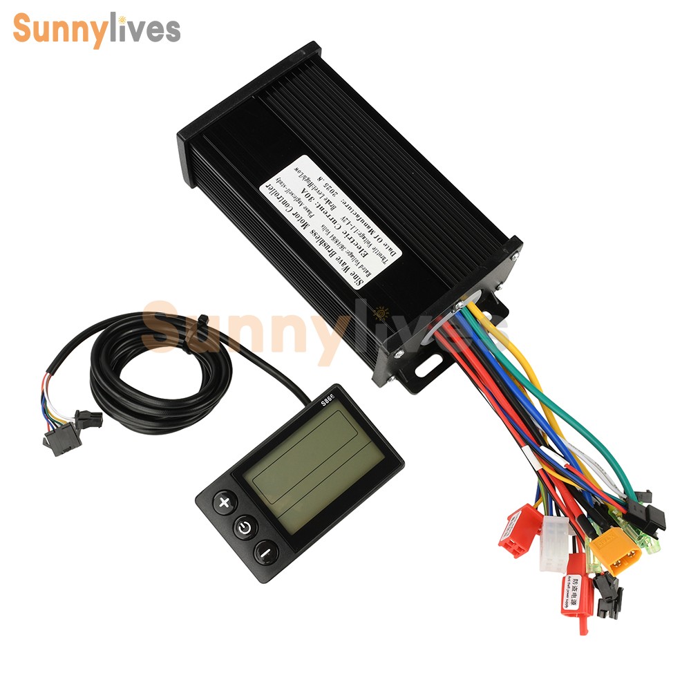 36V 48V 64V 40A 30A 20A Brushless Motor Controller E-Bike S866 LCD Display Meter