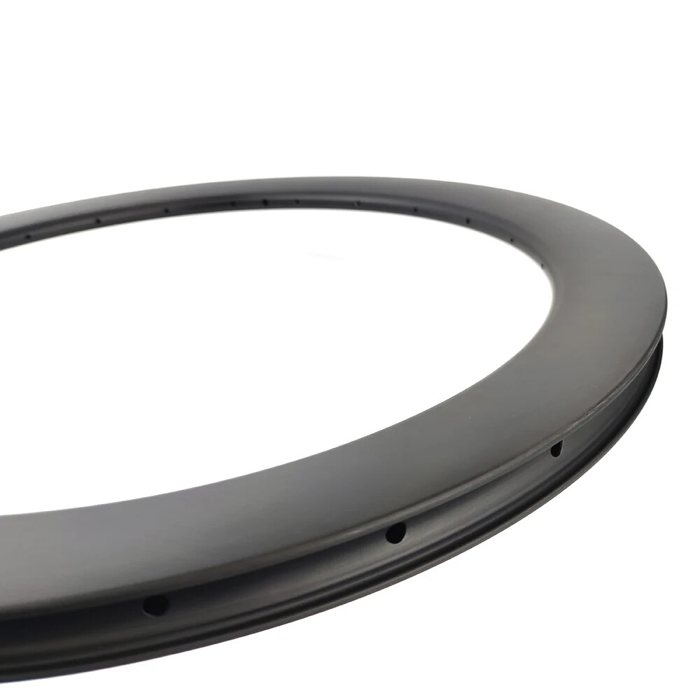 700C 36mm Width Gravel Bike Carbon Rim Hook Tubeless UD 3K Matte Glossy 20H-36H