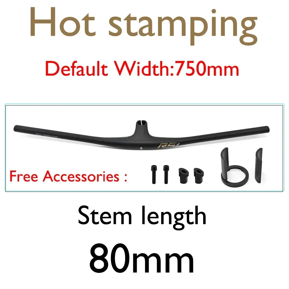 Carbon Mountain Bike Integrated Handlebar -13 Degree Stem for XC AM FR Riding