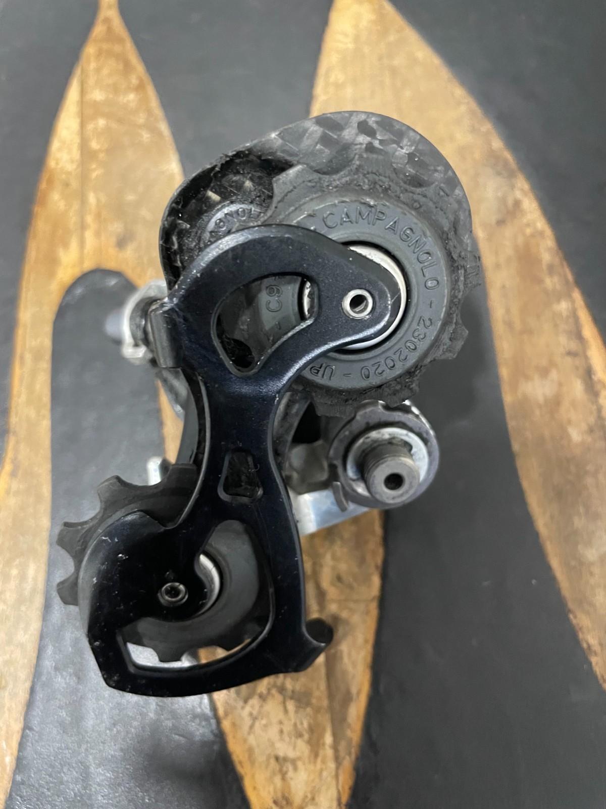 Campagnolo Record Titanium 10-speed Rear Derailleur road bike retro short cage