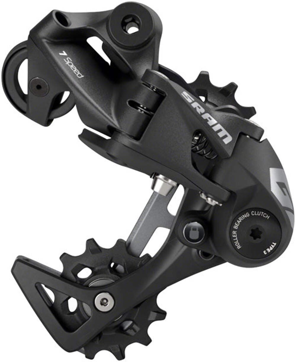 SRAM GX DH Rear Derailleur – 7-Speed, Medium Cage, Black, with Clutch, A3