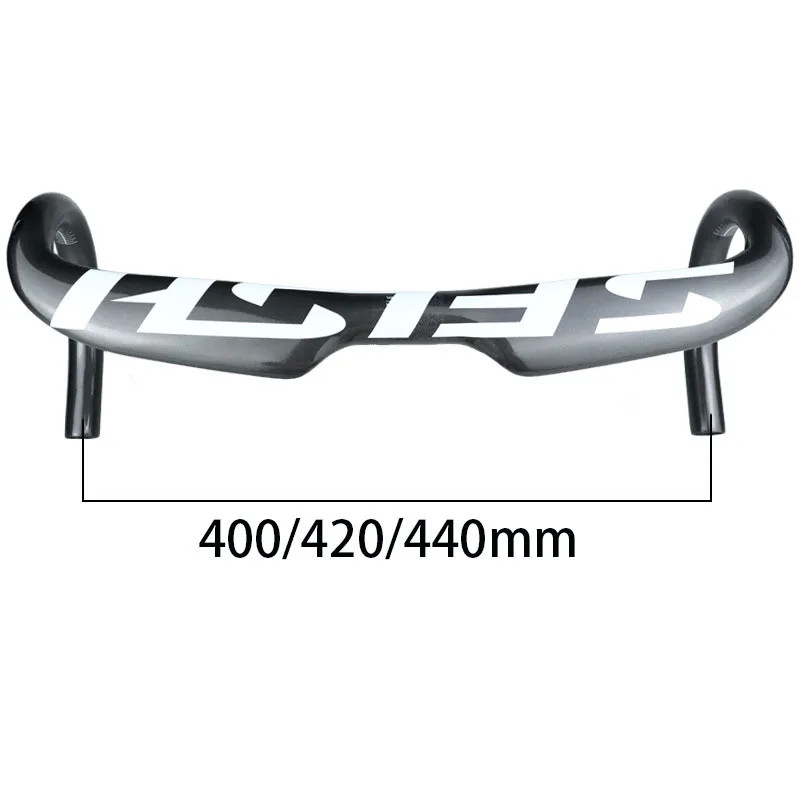 Carbon Road Bike Bent Handlebar 380-440mm Internal Routing Bicycle Drop Bar