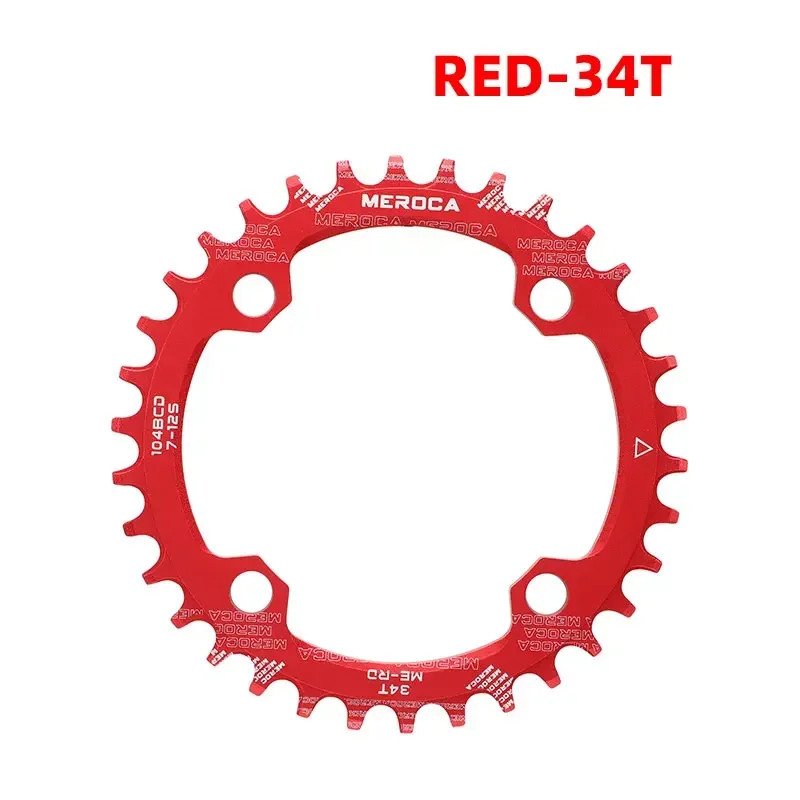 Ultralight 104BCD Round Narrow-Wide MTB Chainring 32T/34T/36T/38T Bicycle Parts