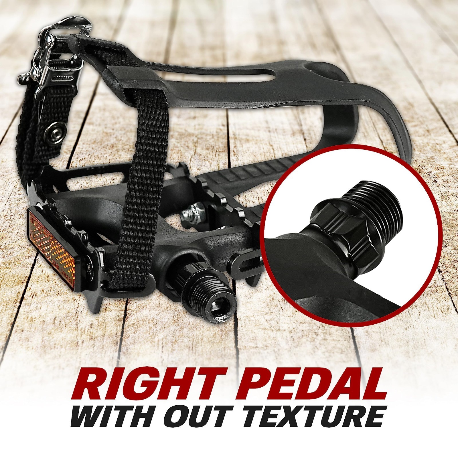 Universal Fit Bicycle Pedals 9/16″ – Non-Slip, Durable, Lightweight for Adult MT