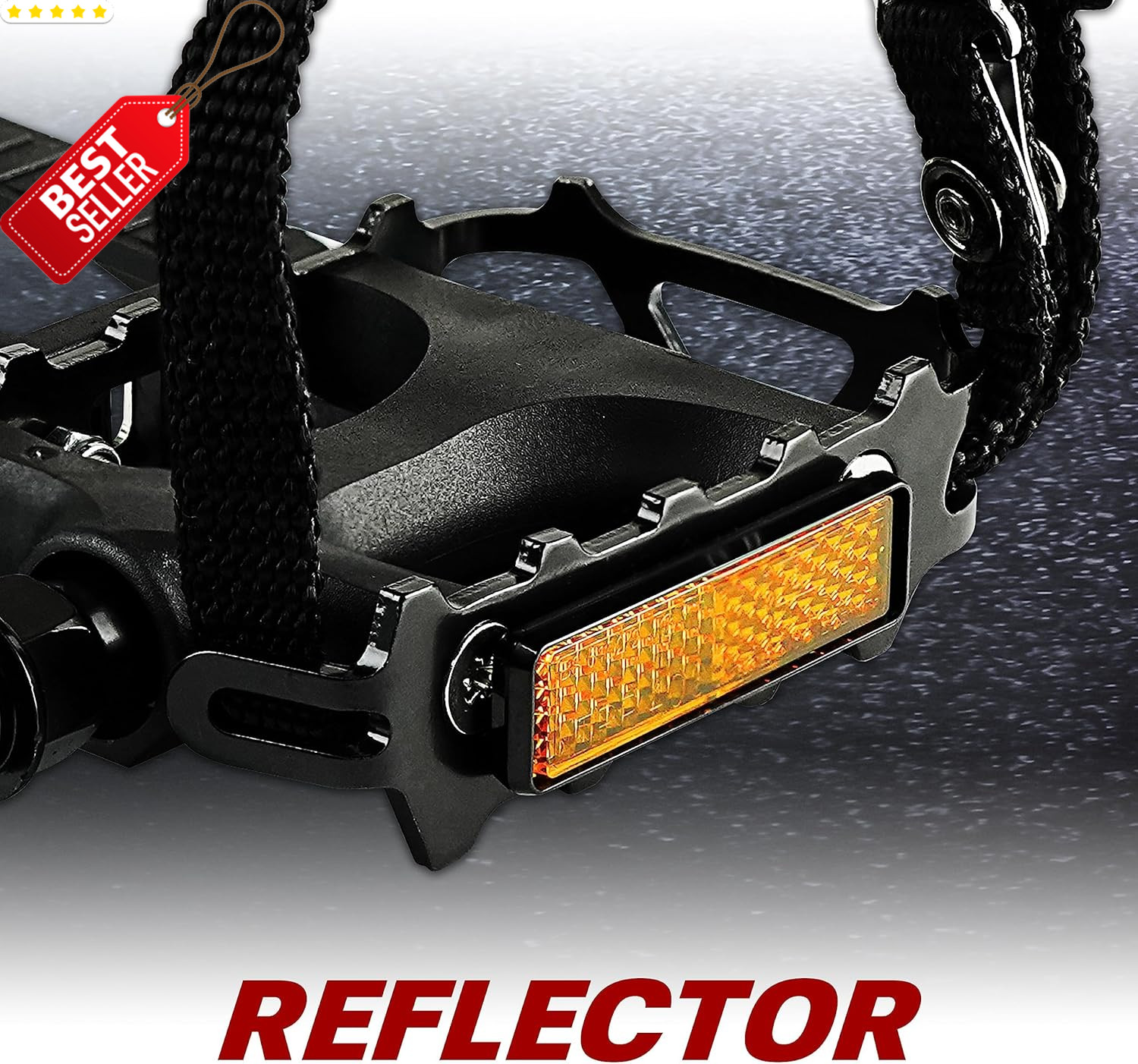 Universal Bike Pedals 9/16″ Non-Slip Lightweight Fit MTB & Adult Bicycles US