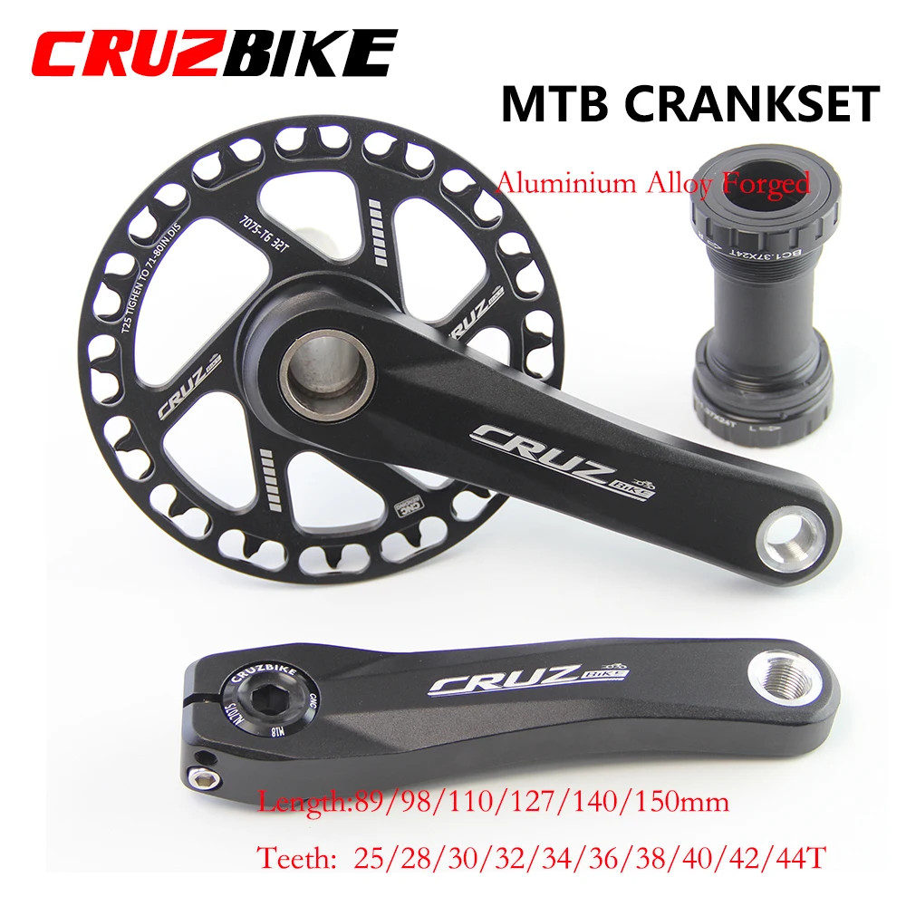 Kids Bicycle Cranksets 89/98/110/127/140/150mm Bike Crank 25-40T Chainwheel