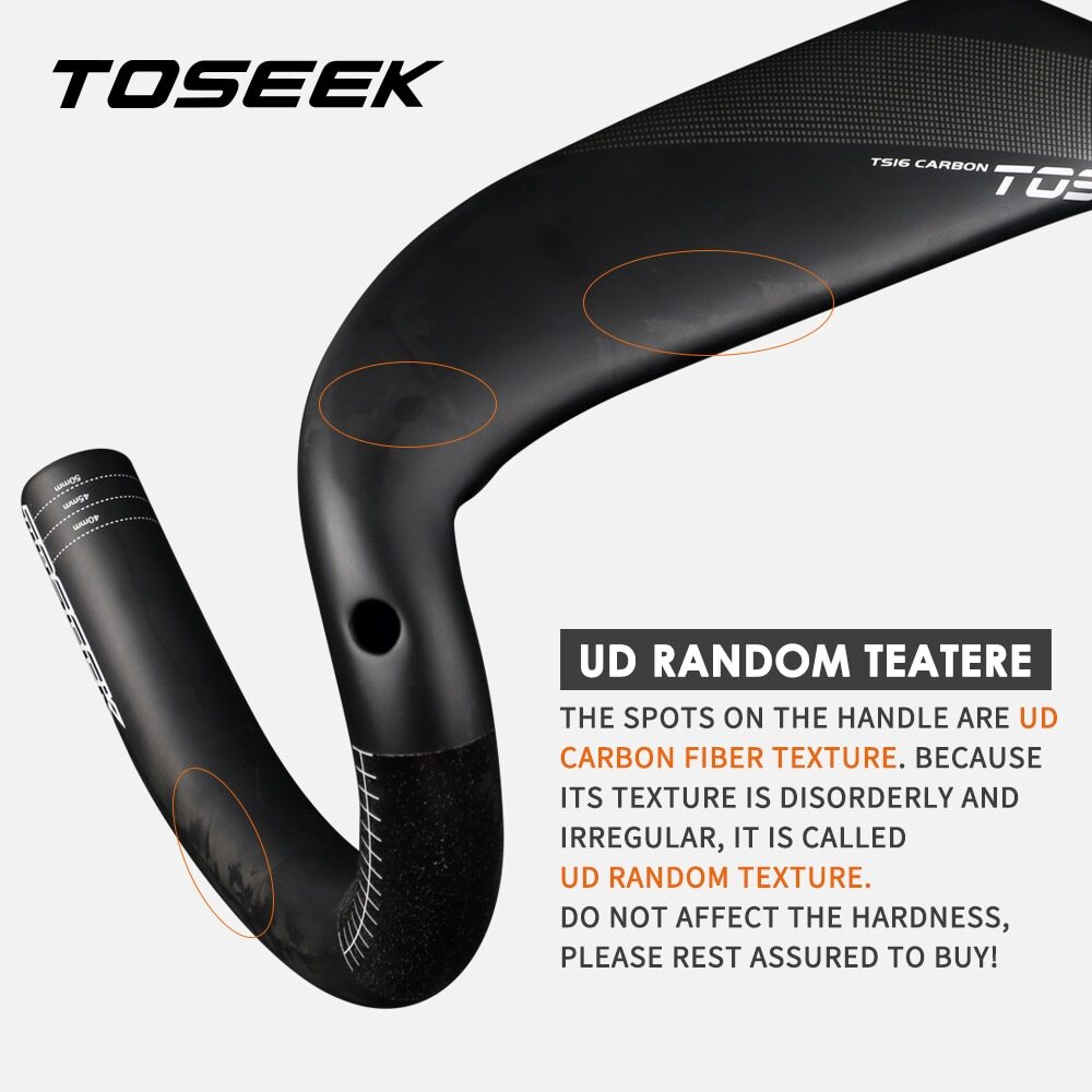 Carbon Road Bicycle Handlebar Internal Routing 400/420/440mm Bicycle Drop Bar