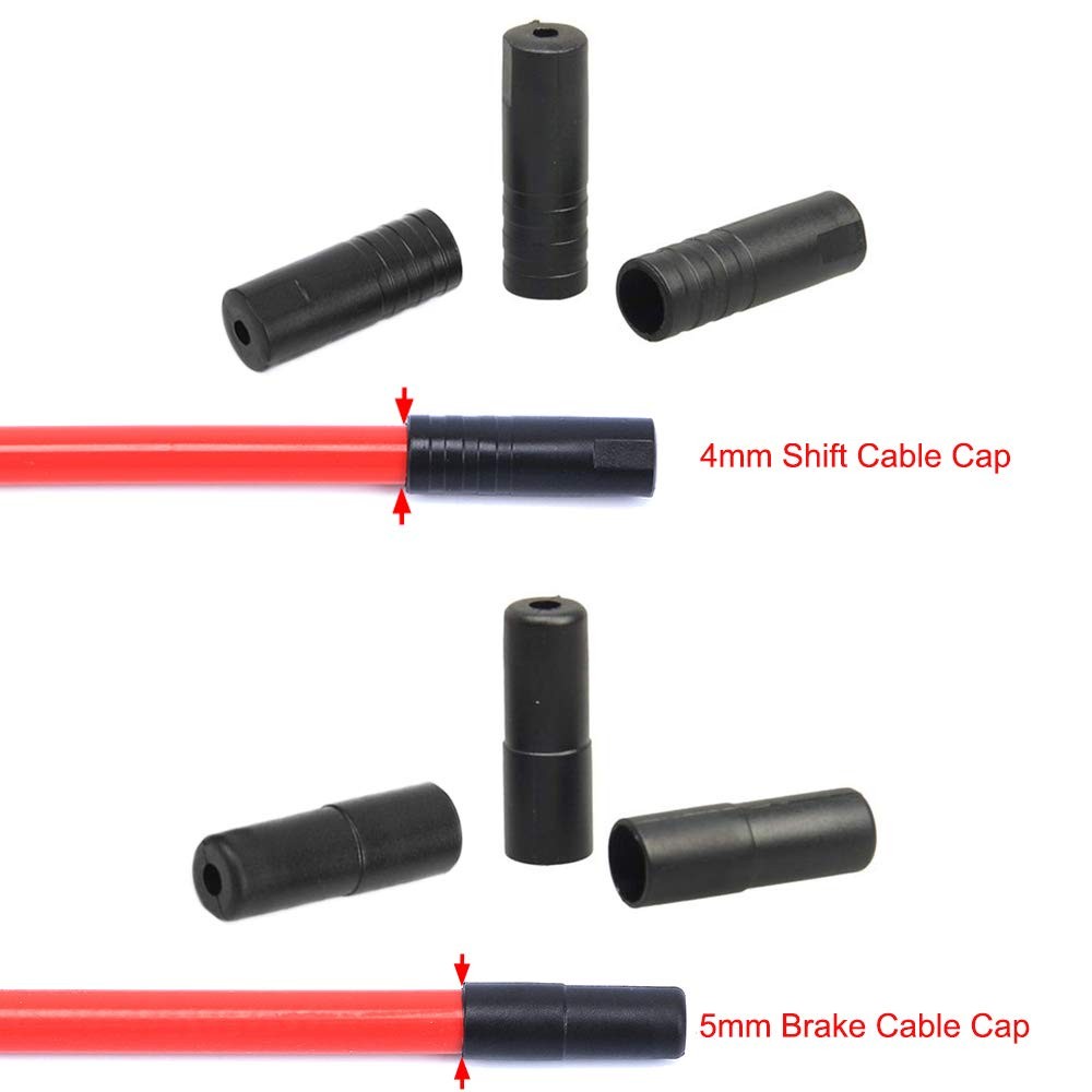 Saiper 200pcs Bike Derailleur Shift and Brake Wire Cable Housing Ferrule End…