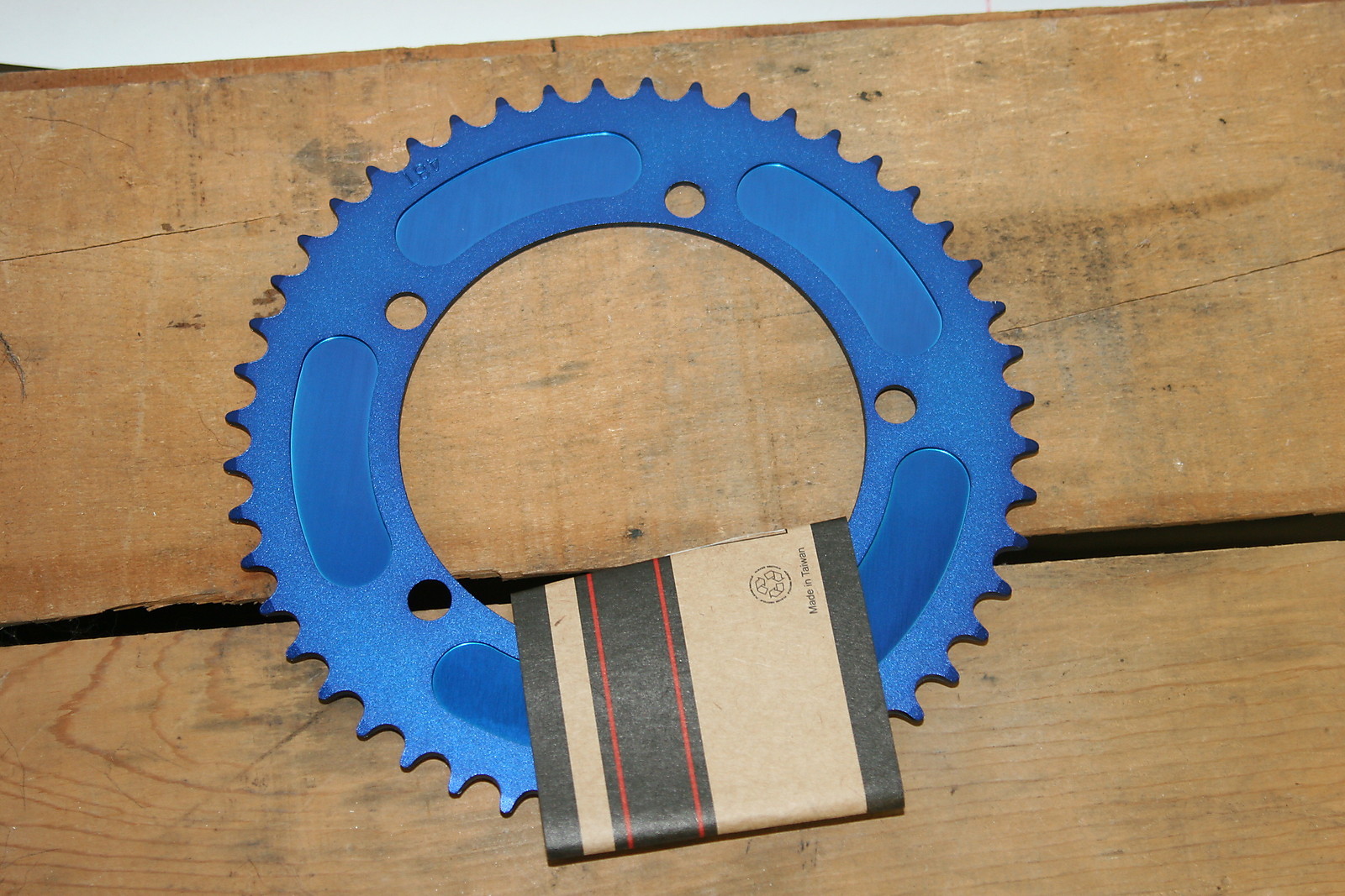 Brev. M Masi Fixie Fixed Gear Chain Ring Sprocket Chainring 44t Blue 130 BCD 1/8