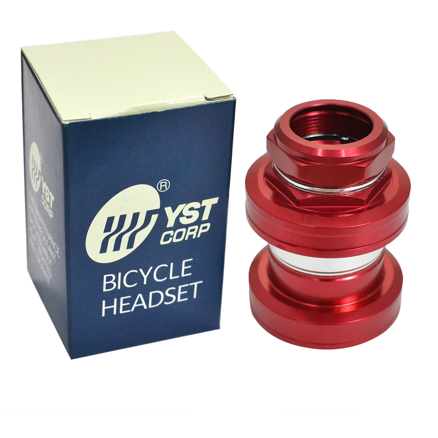 YST Old School BMX 1" Threaded Bike Headset 32.7 cups 26.4mm , Red