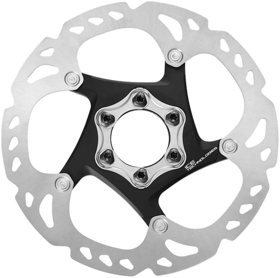 Shimano Deore XT SM-RT86-S2 Disc Brake Rotor – 160mm, 6-Bolt, Silver/Black