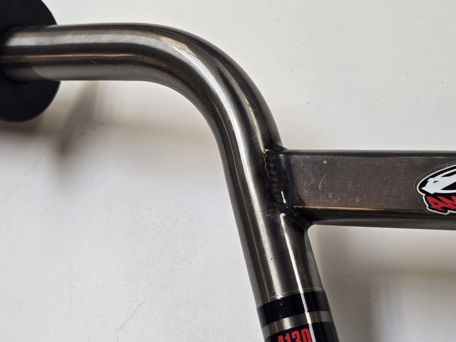 Answer Cruiser Handlebars Square Crossbar CrMo Raw Finish Mid School BMX Bars