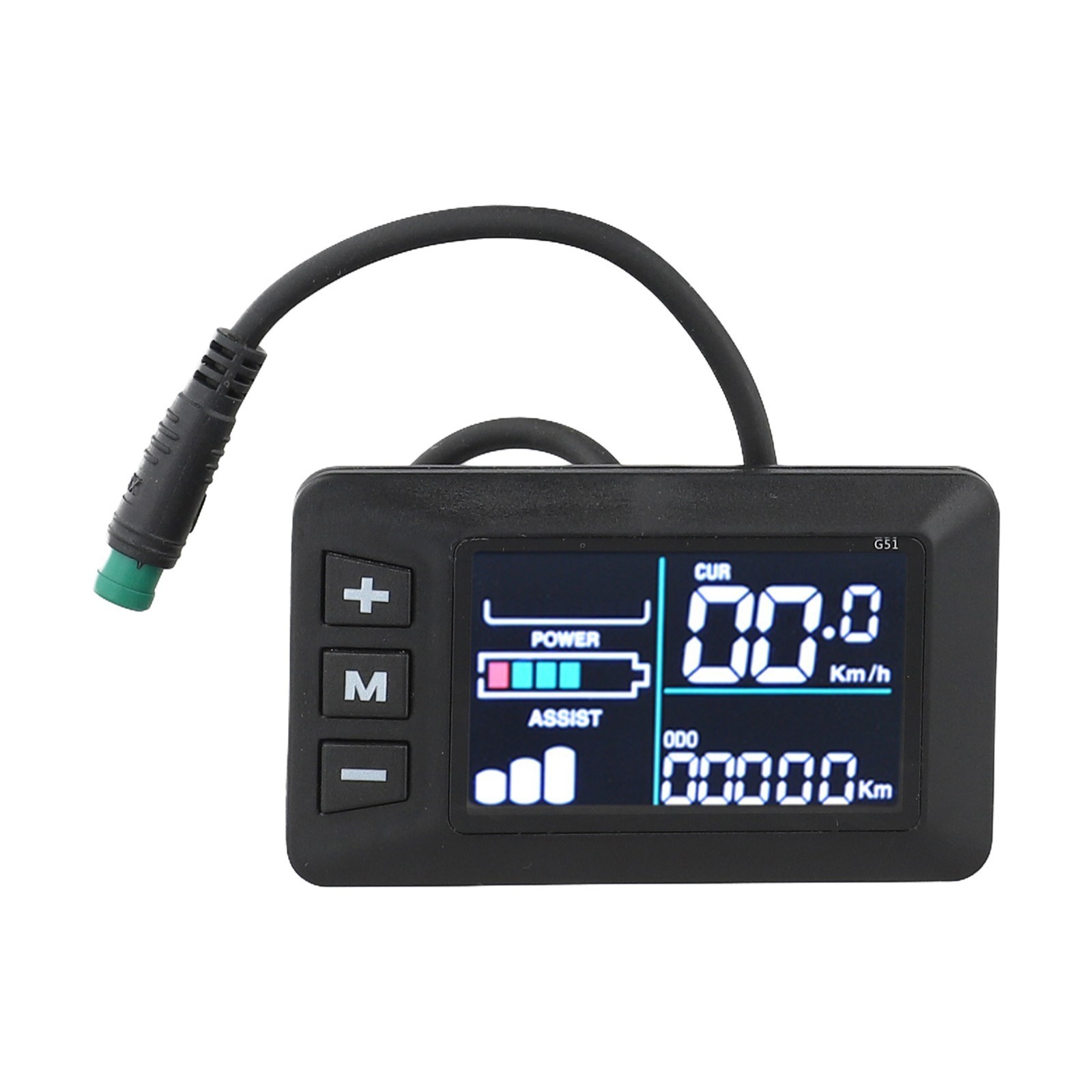 E Bike LCD Display DC 24V 36V 48V with Waterproof Cable and Clear Metrics New